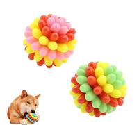 Générique Lettuce Pets Dog Toys, Lettuce Pets Chew Ball, Heavy-Duty Spiky Chew Ball - Medium & Small Dogs Teeth Cleaning Chewing Training (2PCS-5)