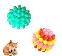 Générique Lettuce Pets Dog Toys, Lettuce Pets Chew Ball, Heavy-Duty Spiky Chew Ball - Medium & Small Dogs Teeth Cleaning Chewing Training (2PCS-13)