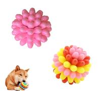 Générique Lettuce Pets Dog Toys, Lettuce Pets Chew Ball, Heavy-Duty Spiky Chew Ball - Medium & Small Dogs Teeth Cleaning Chewing Training (2PCS-11)