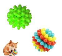Générique Lettuce Pets Dog Toys, Lettuce Pets Chew Ball, Heavy-Duty Spiky Chew Ball - Medium & Small Dogs Teeth Cleaning Chewing Training (2PCS-7)