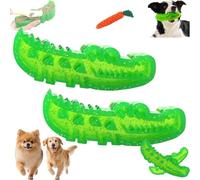 Générique Lettuce Pets Dog Toys, Slow Feed Chew and Fetch Crocodile, Dog Slow Feeder Puzzle Toy, Alligator Treat Dispensing Dog Toys, Medium & Small Dogs Teeth Cleaning (L-2PCS)