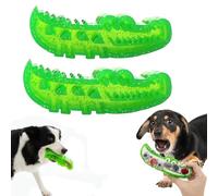 Générique Lettuce Pets Dog Toys, Slow Feed Chew and Fetch Crocodile, Slow-Feed Chews & Fetchs Alligator Dogs Chew Toy Keep Them Busy, for Large, Medium & Small Dogs Teeth Cleaning (Small*2Pcs)