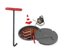 Générique Lève-vis de Regard en Acier de Style T Professionnel 17" 25" 33" - Outil Durable pour soulever et déplacer Les plaques d'égout, 63 cm (24 3/4") pour Une Manipulation et Un Levage faciles (1