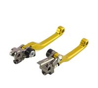 Générique Levier de frein et d'embrayage pliable à pivot CNC pour TC FC TE FE TX FX 125 250 300 350 450 501 2017-2021(Jaune)