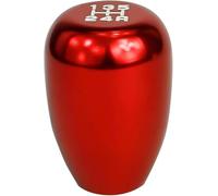 Générique Levier de vitesses universel 5, pommeau levier avec 3 adaptateurs(Rouge)