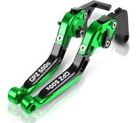 Générique Levier d'embrayage moto Pour Kawasaki Gpz500s Ex500r 1990-2009 2008 2007 Leviers de frein et d'embrayage extensibles et pliables en aluminium pour moto