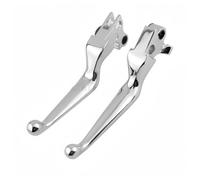 Générique Levier frein d'embrayage pour Harley Dyna Street Bob FXDB Fat FXDF Softail Breakout Boy pour Sportster 883 1200 Touring(Chrome)
