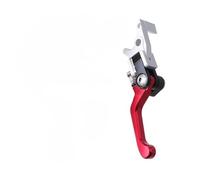 Générique Leviers de frein et d'embrayage pliables 360° course avec poignée anti-chute gain temps pour CR CRF YZF EXC(Brake Lever Red)