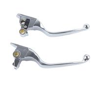 Générique Leviers de frein et d'embrayage pour Harley pour Softail 114 Deluxe Heritage FX FLS Slim(Argent)