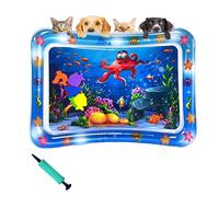 Générique Libiyi GlowPad, Cat Water Mat with Fish, Water Sensory Play Mat for Cats Thickened Water Play Mat for Cats, Fish Toys in Waters, Rapid Cooling for Cats and Dogs (C)