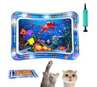 Générique Libiyi GlowPad, Dog Water Sensory Play Mat, Manual Air Pump, Thickened Leakproof Anti-Scratch, 24in Cat Water Mat with Fish, Play Mat for Cats