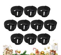 Générique Liens pour Guirlande De Noël | 10 Pièces Sangles pour Réutilisables | Sangles Câble Nylon pour Jardin Et | pour Escaliers Jardin Extérieur Porte D'Entrée Entrée Manteau