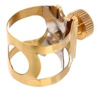 Générique Ligature de Saxophone Alto en Laiton Or Clip Fiable pour Stabiliser L'anche, Accessoire Musical Indispensable pour Saxophone Alto
