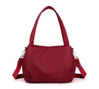 Générique Light And Versatile Casual Bag Handbag Shoulder Crossbody Bag,Large Capacity Waterproof Nylon Crossbody (Red)