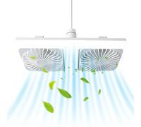 Générique Light Bulb Fan - Small Ceiling Fan, Light Bulb Socket Ceiling Fans, 3-Speed Remote Control Adjustable Angle Powerful, Ceilings Fans For Home Dorm Office Apartment Bedroom Living Room