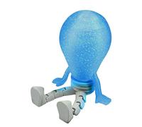 Générique Light Bulb Man Figure, Glow in The Dark Leg Posable Model, Light Bulb Figurines, Decorative Desk and Home Accessory, Room Decoration for Office, Party Favors, Shelves