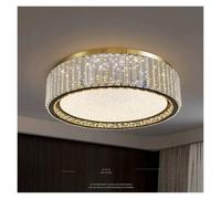 Générique Light Luxury Crystal Ceiling Lamp Villa Bedroom