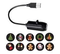 Générique Light Projector - USB Light Projector Waterproof with 10-Pattern,Christmas Screen | Home Decorations Thanksgiving, Offices Desk, Home, School, Apartment, Parties, Outdoor Decor