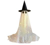 Générique Light Up Ghost, Spooky Halloween Decoration, 64.96x11.81in Glowing Ghost Prop, LED Lit Design, Witch Hat Accessory for Room, Yard, Outdoor, Farm, Holiday, Party, Birthday, Night Display