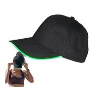 Générique Light Up Hats - LED Baseball Cap Sun Protection Glow Headwear, Comfortable Adjustable Luminous Party Hat, Four Lighting Modes | Eye Catching Night Style Accessory For Concerts Sports Games