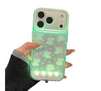 Générique Light Up Phone Case, Vibrant LED Bowknot Phone Case, Built-in Light Up Phones Cases, Fashion LED Flash Protective Cover for Phone 11/12/13/14/15/16/17 Pro/Pro Max (for iPhone16ProMax,White)