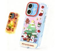 Générique Light Up Phone Casefor iPhone 17 Pro Max - LED Flash on Calls, Merry Christmas Theme, Shockproof, Ideal Gifts for Allwith Vibrant Lights. (Santa Claus West Highland Dog,for iPhone 13)