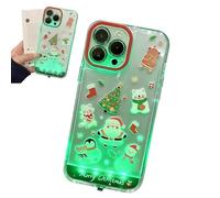 Générique Light Up Phone Casefor iPhone 17 Pro Max - LED Flash on Calls, Merry Christmas Theme, Shockproof, Ideal Gifts for Allwith Vibrant Lights. (Christmas Snowman,for iPhone 14)
