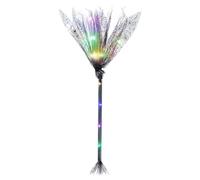 Générique Light Up Witch Broom - LED Halloween Costume Accessory, 35-inch Glow Witches Prop, Mesh Staff, Kids Trick Or Treat Safety Light, Party Favor Decor | For Girls
