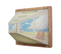 Générique Lighting Painting Decor - 3D Wall Art, LED Picture Frame | USB Powered Night Light Frame, Artistic Ambient Wall Lamp, Visual Illusion Light for Cafe, Restaurant, Home Gallery, Hotel Decor
