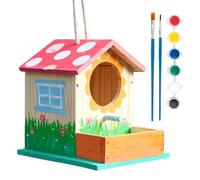 Générique Lightweight Bird House, Portable Nesting Box, 6.81x6.69x5.90 inches Breeding Box with Entry, Strudy Pine Construction, DIY Breeding with Rustic Style, Outdoor Gear for Garden & Aviary