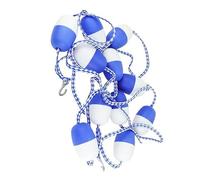 Générique Ligne De Course De Piscine avec Bouées Et Crochets Bleus Et Blancs, Corde en Polyester avec Flotteurs Intégrés(15m)