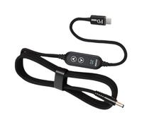 Générique Ligne tressée de de données Rapide USB Type C à DC5.5 100W avec sélection 5V-20V pour appareils de Bureau Adaptateur USB C à Puissance Multiple
