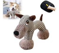 Générique Linen Dog Toys, Squeaky Dog Chew Animals, Dog Toy with Squeaker, Sturdy Linen Fabric with Sticky Gloves,for Small Medium Dogs (C)