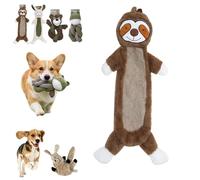 Générique Linen Safari Companions Chomp Champ Dog Toy, Linen Dog Toys Rabbit Sloth Series, Healthier Chewing, Built-in Squeaker and Crinkle Paper, No Boredom, No Destruction (#C)