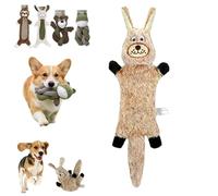 Générique Linen Safari Companions Chomp Champ Dog Toy, Linen Dog Toys Rabbit Sloth Series, Healthier Chewing, Built-in Squeaker and Crinkle Paper, No Boredom, No Destruction (#F)