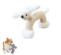 Générique Linen Safari Companions - Interactive Dog Toy, Squeaky Chew Animals, Strudy Linen Fabric, Provides The Sensory Feedback Anxious Dogs Crave (Sheep)