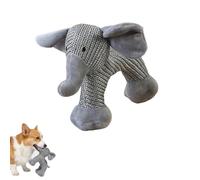 Générique Linen Safari Companions - Interactive Dog Toy, Squeaky Chew Animals, Strudy Linen Fabric, Provides The Sensory Feedback Anxious Dogs Crave (Elephant)