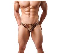 Générique Lingerie Et Vêtements Sexy - Wicking Leopard Men Respirable Sexy Briefs 1PC Slip élastique (Orange M)