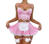 Générique Lingerie Sexy De Noël Pour Femmes Mädchen Weihnachtskostüme Père Cosplay Coquine Deguisement Noel Femme Tenue Mere Costume Body Déguisement Robe Pere Christmas Vêtements Adultes