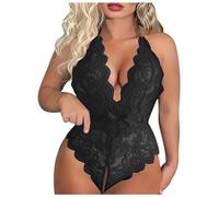 Générique Lingerie Sexy Femme érotique Pute Ensemble Femme Sexy Hot Saint Valentin Lingerie Robe érotique Combinaison Pyjama Ouverte Collant Ouvert Peignoir Rouge Body avec Fente Tanga Shorty