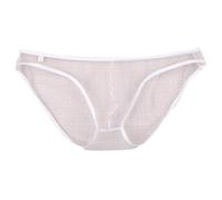 Générique Lingerie Sexy Homme éRotique Hot,sous-VêTements Coupe Ample Tissu Doux pour L'éTé Et L'Automne Slips éLéGants Et Polyvalents Design De Couleur Pure (White, XXL)