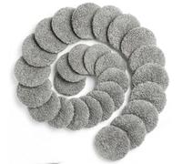 Générique Lingette de Nettoyage pour Robots laveurs de vitres DDC56, DDC55, C65, Microfibre, 24 pièces, Accessoire Original,X8,X7, X6,Hobot168,Hobot188 et Autres Robots laveurs de vitres, Gris