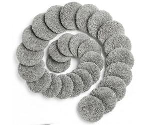 Générique Lingette de Nettoyage pour Robots laveurs de vitres DDC56, DDC55, C65, Microfibre, 24 pièces, Accessoire Original,X8,X7, X6,Hobot168,Hobot188 et Autres Robots laveurs de vitres, Gris