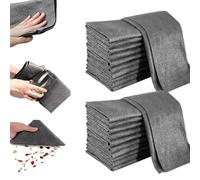 Générique Lingettes nettoyantes Magiques épaisses, Lot de 10, réutilisables, sans Traces, en Microfibre, pour vitres, vitres et Voitures. (20pcs)