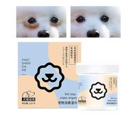 Générique Lingettes Oculaires pour Chien - Lingettes Douces Anti Taches De Larmes pour Chiot,Soins Oculaires pour Chats Chiens Lapins De Toutes Tailles Peau Sensible