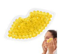 Générique Lippen-Eisbeutel - Wiederverwendbare Gel-Kühlperlen | Warme Und Kalte Kompresse | 10x5,2cm PVC Eisbeutel Für Gesicht, Mund Und Hals, Sanfte Schwellungslinderung Durch Flexible Gelgranulate