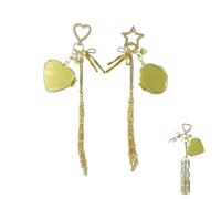 Générique Lipstick Holder Stainless Steel, Chic Lip Gloss Holder With Mirror, Bling Crystal Lipsticks Keychain for Women, 2-in-1 Lipstick Holders for Purse (B1+B2)