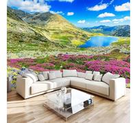 Générique Lira Montagnes Papier Peint 300 x 210 cm (B x H) 3D Lac Glaciaire Mural Poster Murale Intissé pour Chambre Salon Restaurant Personnalisé Décoration Personnalisé Décoration Murale W-111