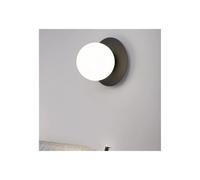 Générique Liseuse Murale Bras Flexible, Applique murale boule de verre, escalier chambre à coucher, lampe LED d'intérieur for la décoration intérieure(Warm White 3000K,Black)