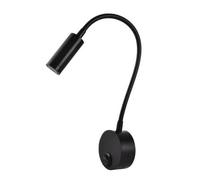 Générique Liseuse Murale Bras Flexible, Lot de 2 lampes chevet à LED for bureau, lecture, applique murale(Pure White 6000K,2 no plug)